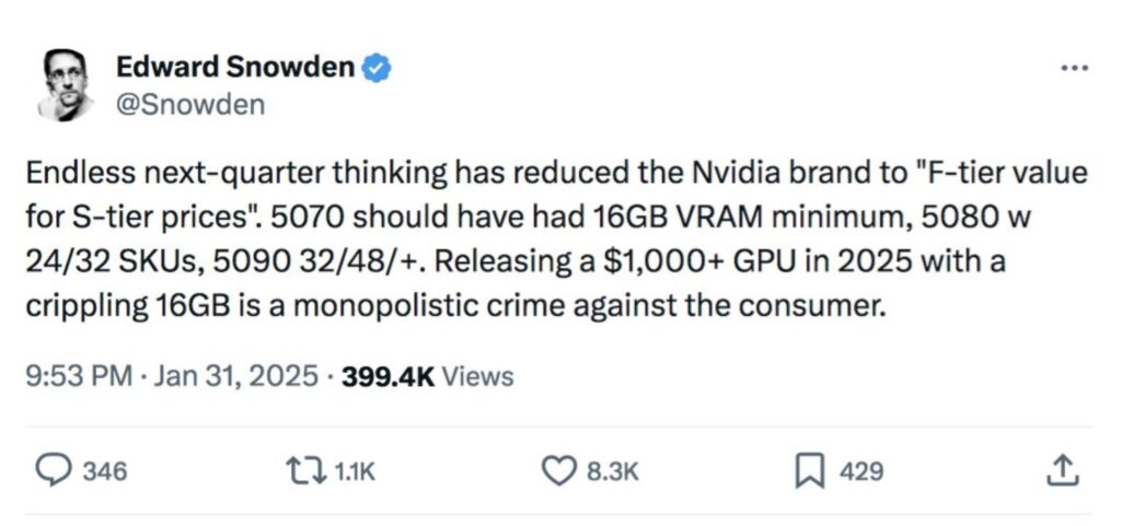 102933 82 Nsa Whistleblower Edward Snowden Blasts Nvidias New Geforce Rtx 50 Series Gpus Full.jpg